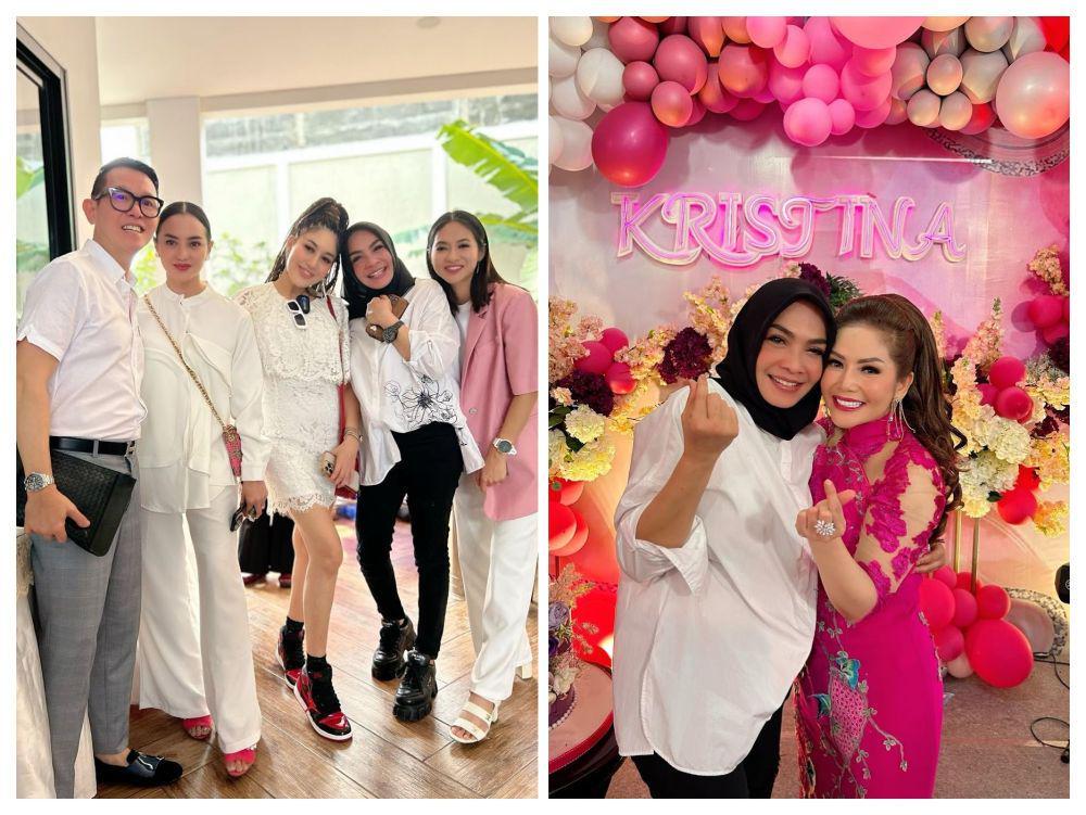 10 Potret Mama Rieta di Ulang Tahun Kristina, Akrab Bareng Artis Lain!