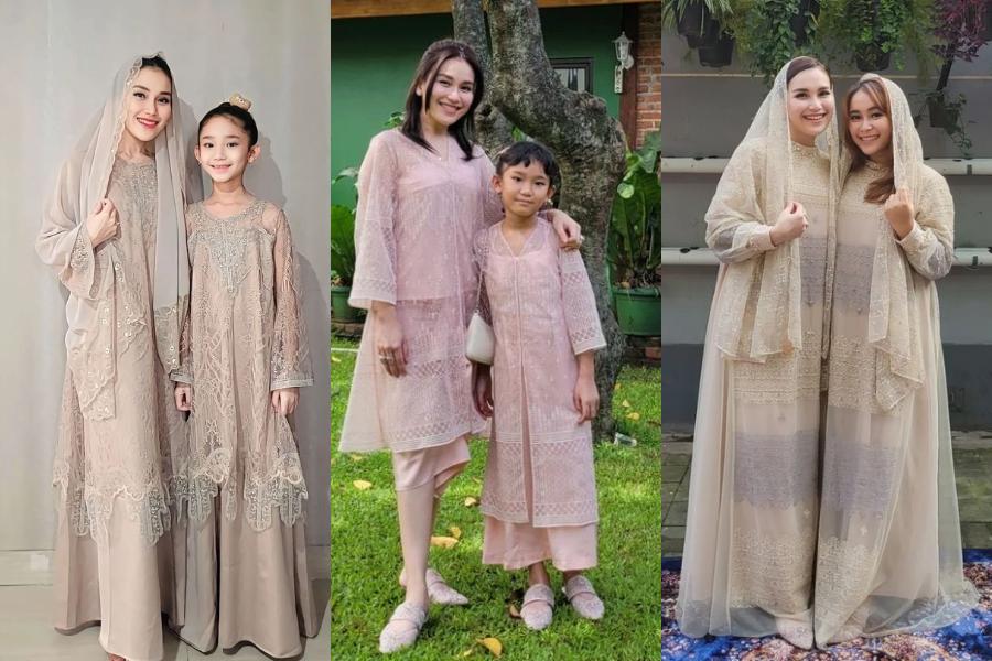 7 Dress Brokat Ayu Ting Ting yang Manis dan Kalem dalam Berbagai Model