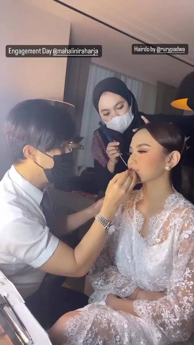 Tunangan Rizky Febian dan Mahalini Raharja (instagram.com/bennusorumba)