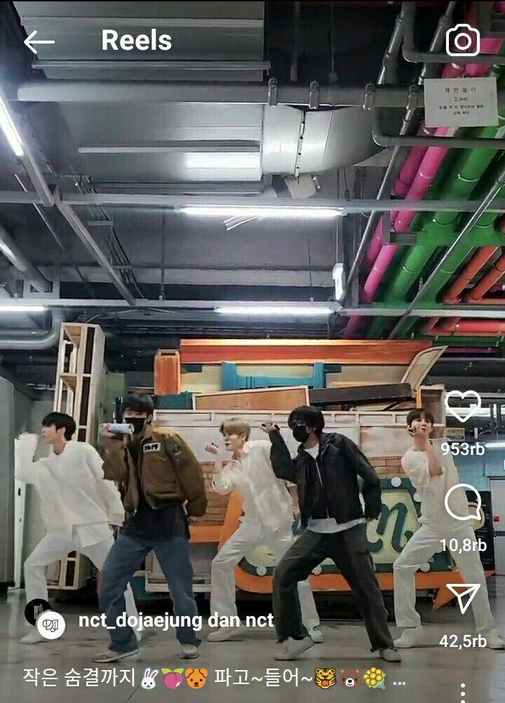 NCT DOJAEJUNG bersama Mark dan Haechan NCT untuk Perfume Challenge (instagram.com/nct_dojaejung)