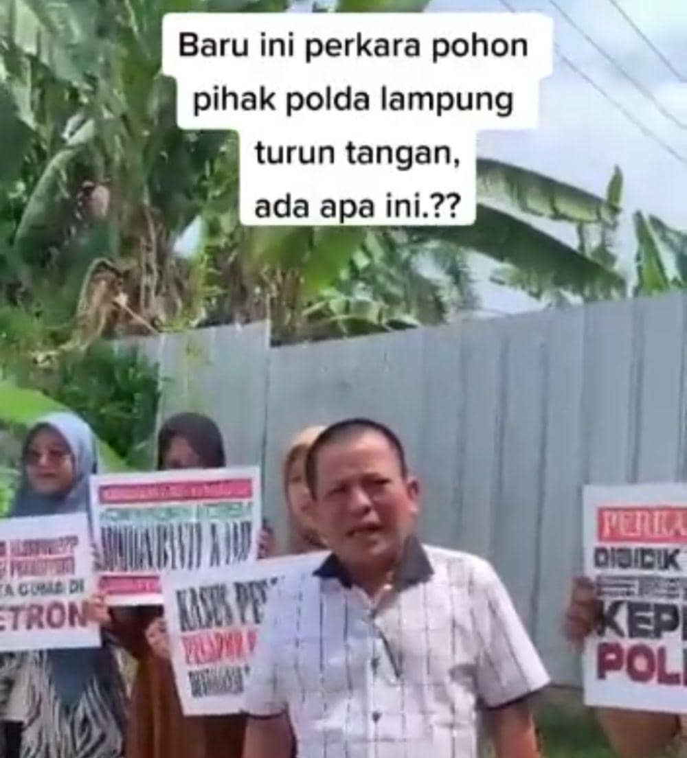 Tangkap layar video viral pria mengaku didiskriminasi Polda Lampung. (IDN Times/Istimewa).