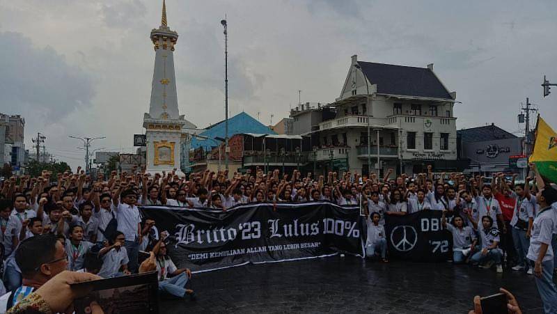 Perayaan Kelulusan SMA Kolese De Britto (Dok. Istimewa/johanesadim)