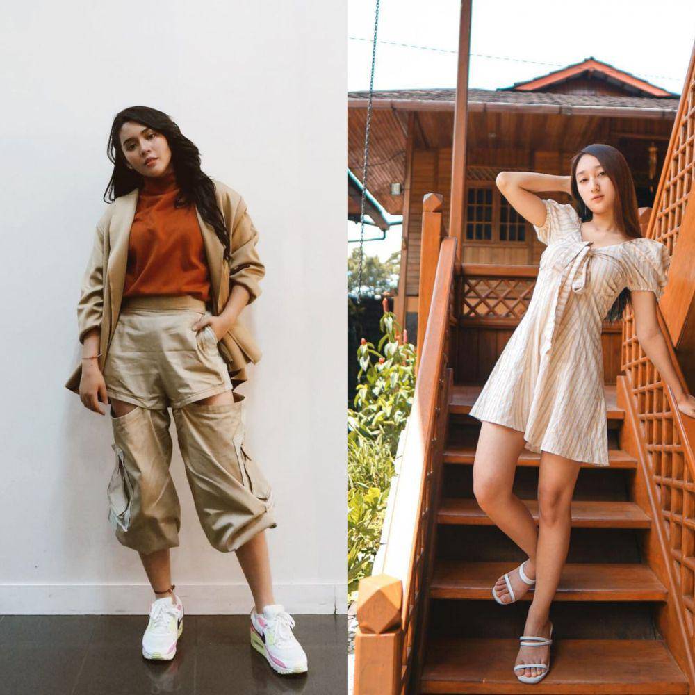 Adu gaya Fay Nabila vs. Sandrina Mazaya (instagram.com/faynabilalxndr | sandrinamazayya)