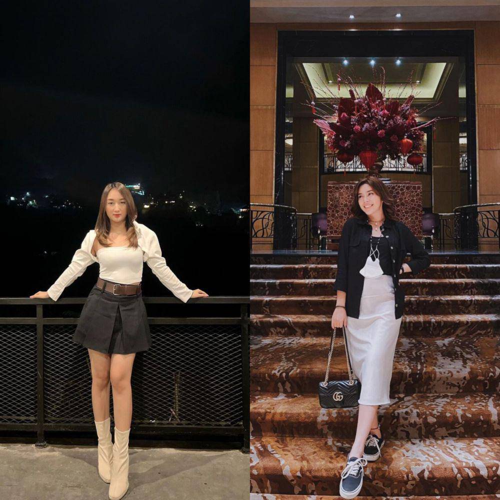 Adu gaya Fay Nabila vs. Sandrina Mazaya (instagram.com/faynabilalxndr | sandrinamazayya)