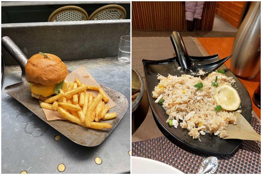 10 Potret Makanan Disajikan di Atas Sekop, Konsepnya di Luar Nalar!