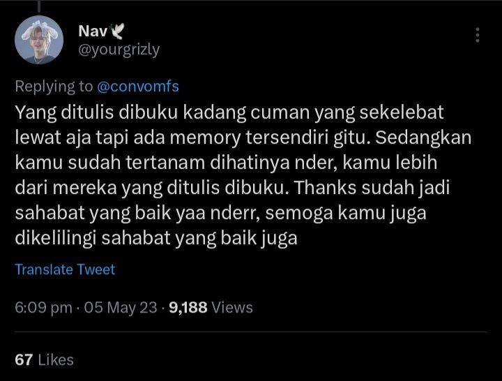 respon netizen saat ada yang curhat teman mengenai temannya yang meninggal (twitter.com/ @yourgrizly)