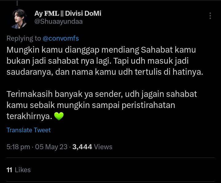 respon netizen saat ada yang curhat teman mengenai temannya yang meninggal (twitter.com/ @Shuaayundaa)