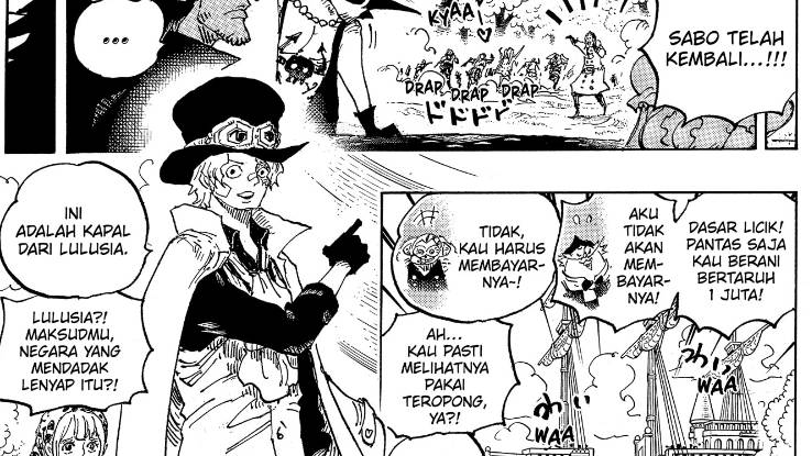 Sabo kembali ke Kamabakka. (dok. Shueisha/One Piece)