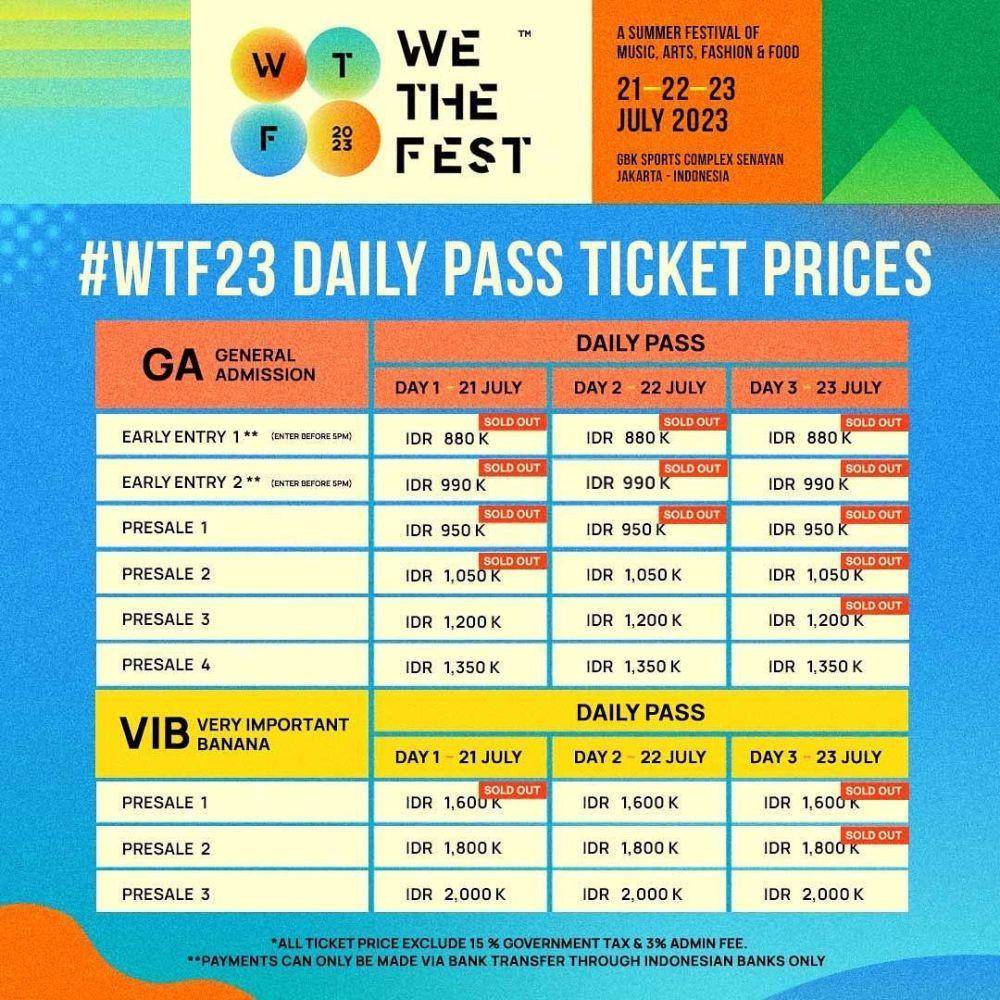 Harga tiket We The Fest 2023 (instagram.com/we.the.fest)