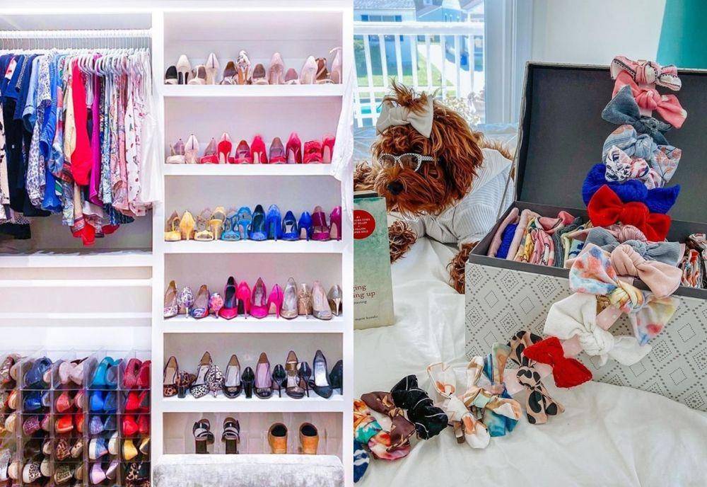 Trik Cerdas Menata Pakaian dan Aksesori (instagram.com/thehomeedit | instagram.com/mariekondo)