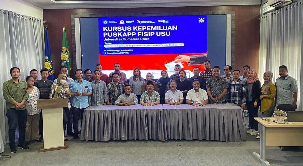 Puskapp FISIP USU Gelar Kursus Kepemiluan, Diikuti 30 Peserta