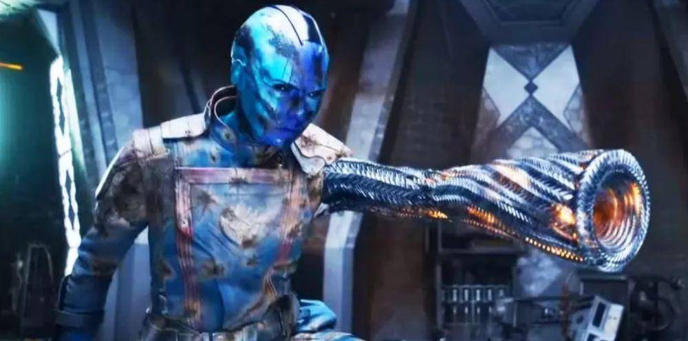 lengan Nebula berubah jadi senjata api (dok. Marvel/Guardians of the Galaxy Vol. 3)