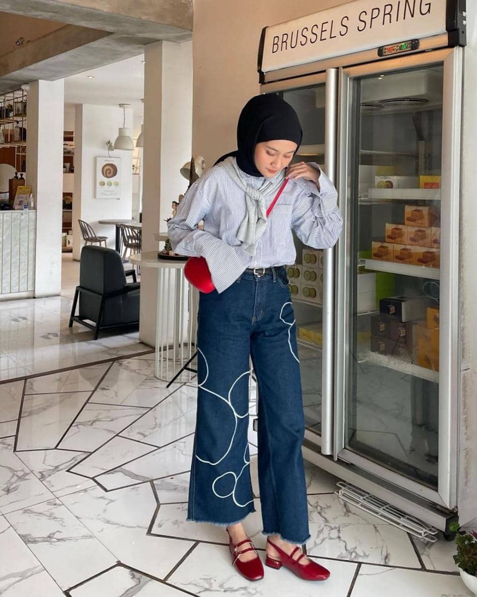 ide mix and match celana ala Inas Rana (instagram.com/inasrana)