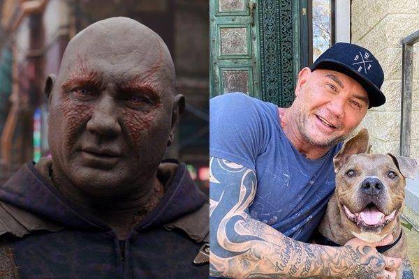 Dave Bautista sebagai Drax (dok. Marvel/Guardians of the Galaxy Holiday Special)