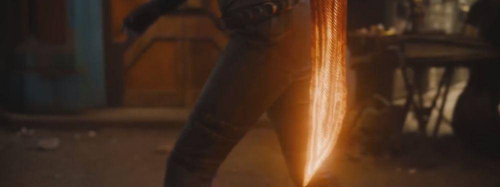 lengan Nebula berubah jadi pedang (dok. Marvel/Guardians of the Galaxy Vol. 3)