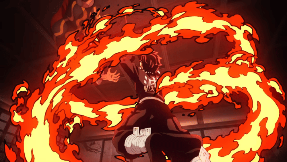 Teknik Pernapasan Matahari - Yokatotsu (dok. Ufotable/ Kimetsu no Yaiba)