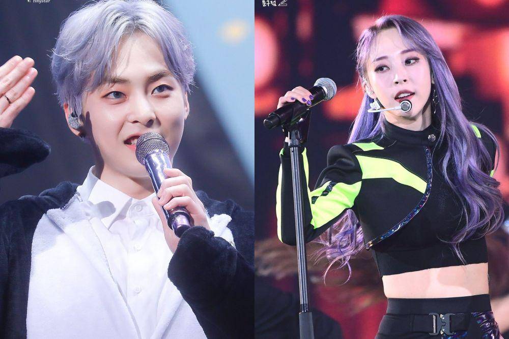 Xiumin EXO dan Moonbyul MAMAMOO (twitter.com/xonemood)
