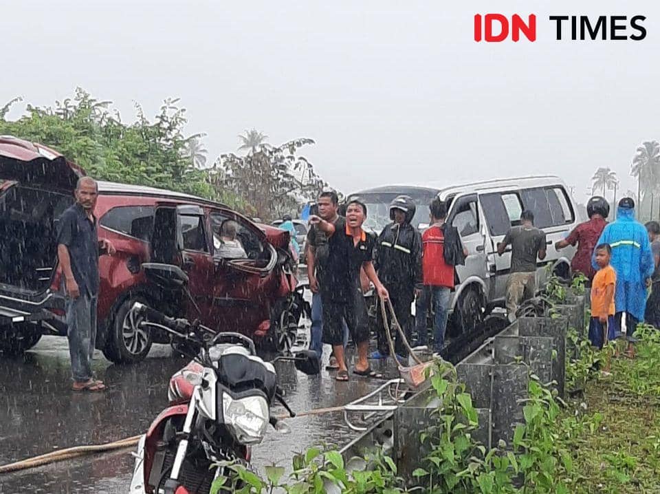 Kecelakaan Rush Hantam Kia di Aceh Jaya, 6 Tewas dan 7 Luka Berat