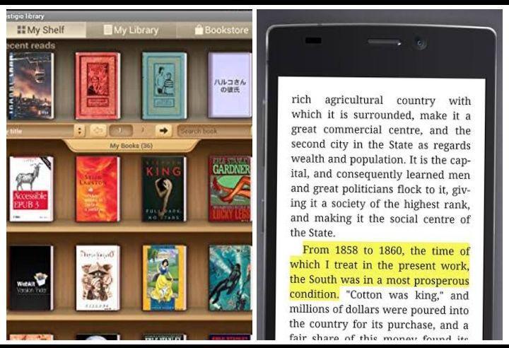 ilustrasi tampilan aplikasi Prestigio Book Reader (dok. Prestigio development team/Prestigio)