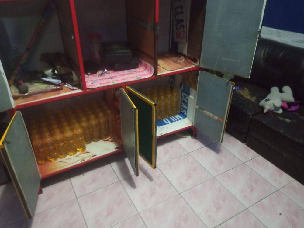 Polsek Pleret Bantul sita miras oplosan.(Dok.Polres Bantul)