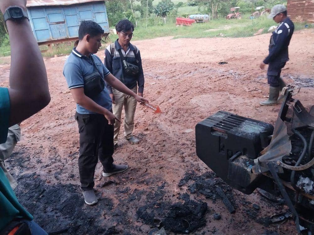 Olah TKP tempat kecelakaan kerja PT LPI (Dok: istimewa)