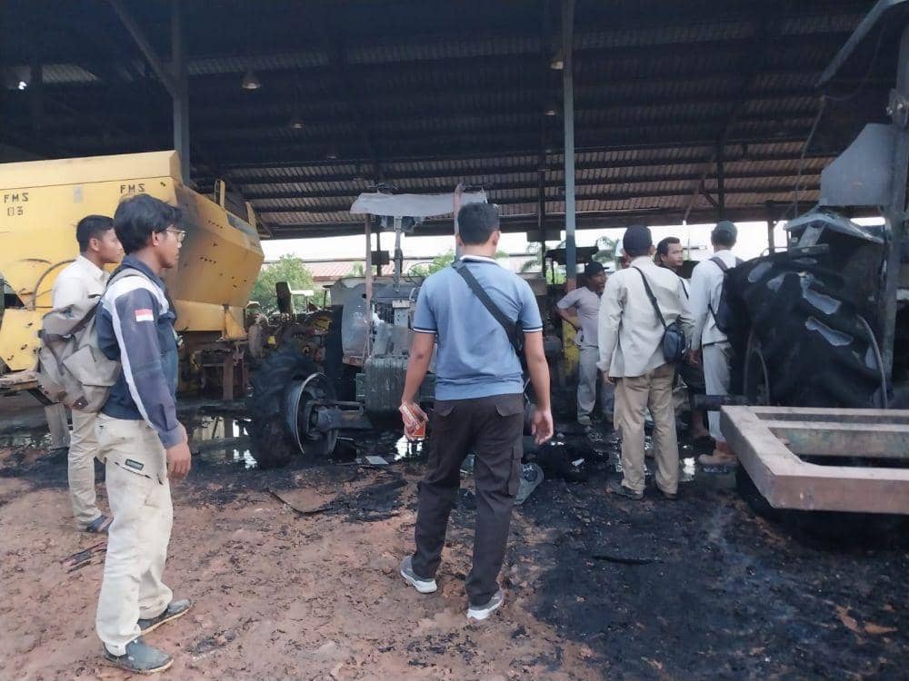 Olah TKP tempat kecelakaan kerja PT LPI (Dok: istimewa)