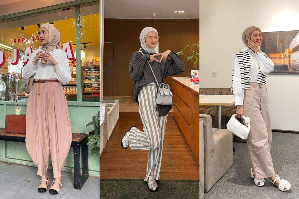 10 Ide Mix and Match Celana ala Inas Rana, Beragam dan Modis!