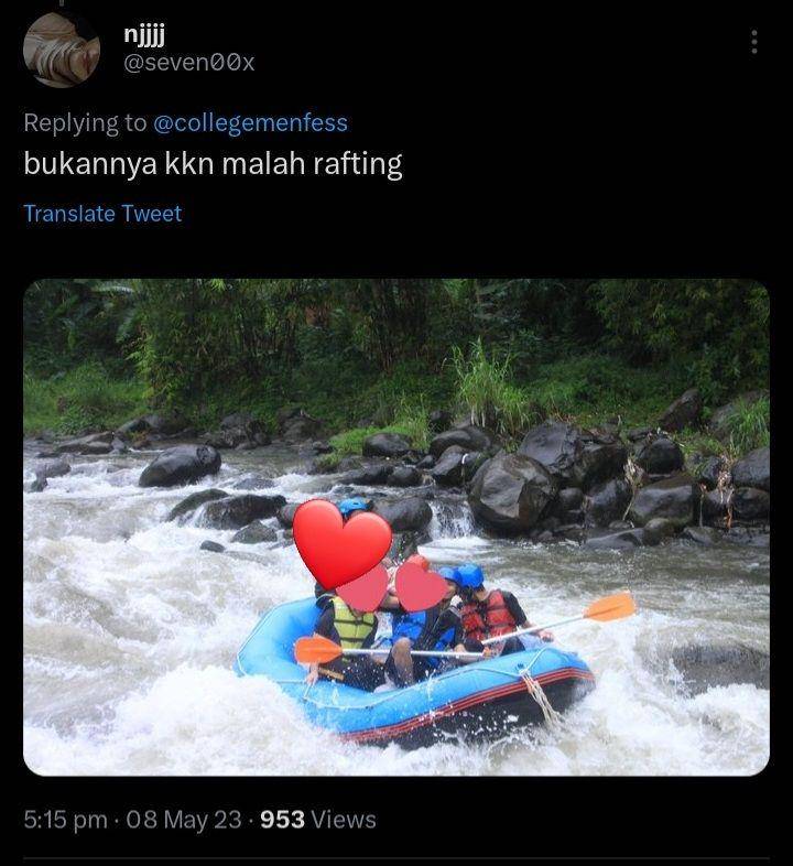 momen berkesan saat kkn (twitter.com/ @seven00x)