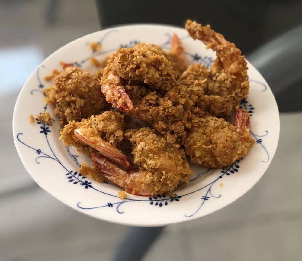 Ilustrasi udang goreng oatmeal (instagram.com/hennylee84)