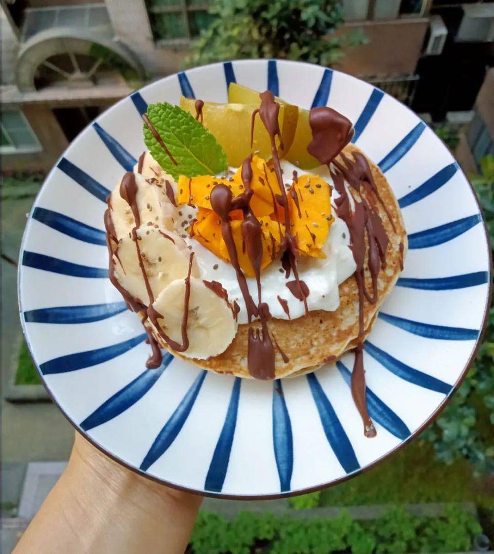 Ilustrasi pancake oatmeal (instagram.com/ameyliin)