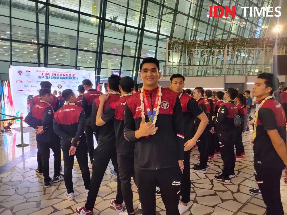 Atlet Timnas voli indoor putra Indonesia, Rivan Nurmulki. (IDN Times/Tino).