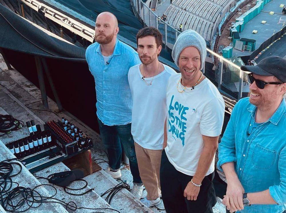 Coldplay saat soundcheck di Buenos Aires (instagram.com/coldplay)