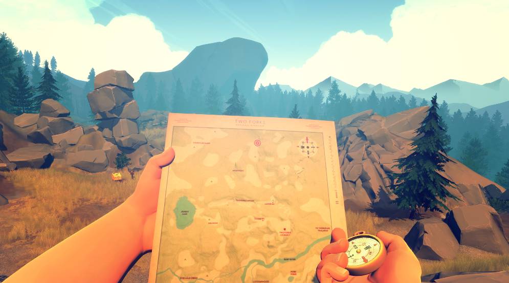 gameplay dari game Firewatch (2016) (dok. Campo Santo/Firewatch)