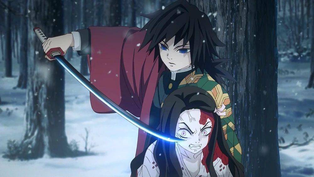 Standard Nichirin Katana - Giyu Tomioka (dok. Ufotable/ Kimetsu no Yaiba)