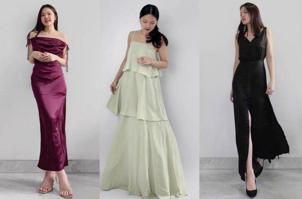 12 Koleksi Long Dress Aileen Adelia, Simple hingga Mewah