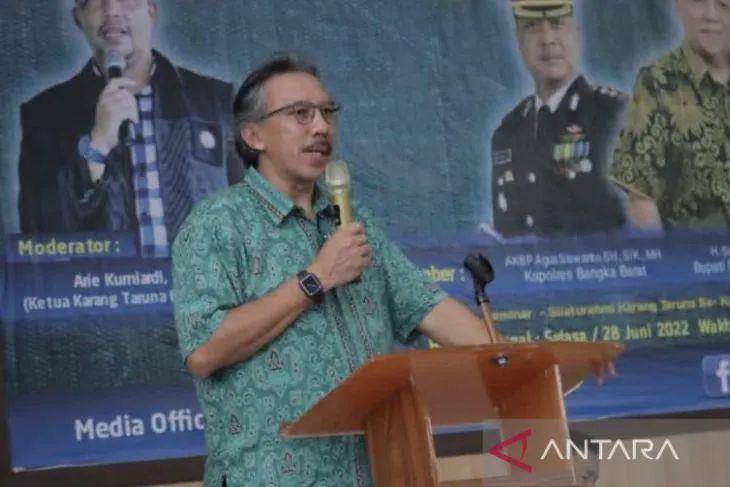 eks Dirjen Minerba Kementerian ESDM, Ridwan Djamaluddin (ANTARA/Elza Elvia)