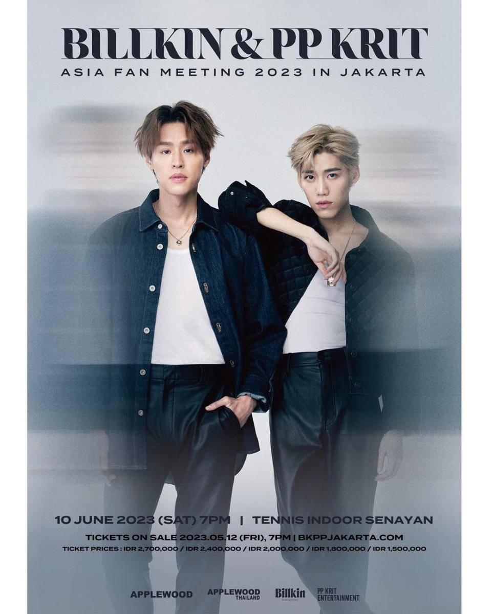fan meeting Billkin dan PP Krit di Jakara (instagram.com/applewood_official)