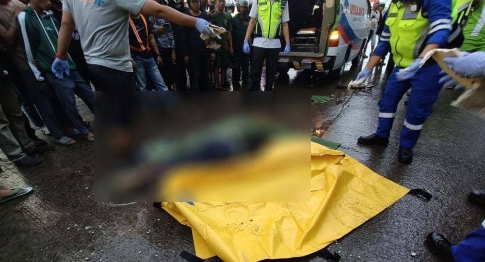 Pengendara Motor di Makassar Tewas usai Dilindas Truk 10 Roda