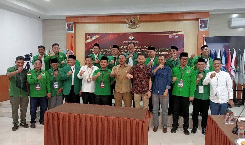 PPP Daftarkan 85 Bacaleg di KPU Sulsel untuk Pemilu 2024