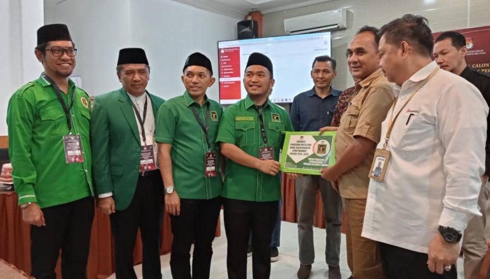 Ketua DPW PPP Sulsel, Imam Fauzan Amir Uskara (kiri) dan ketua KPU Sulsel, Faizal Amir (kanan). (Istimewa)
