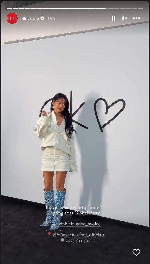 Lee Hyori di Jennie Calvin Klein Launch (Instagram.com/ellekorea)