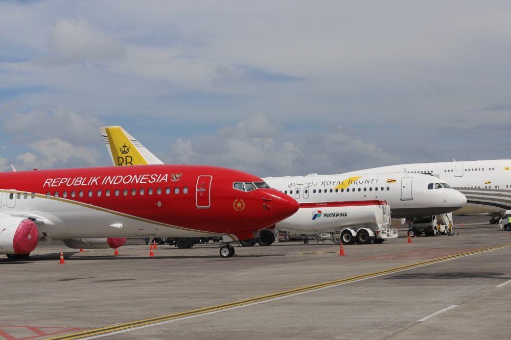 Sembilan Pesawat Delegasi KTT Asean di Bandara I Gusti Ngurah Rai Bali