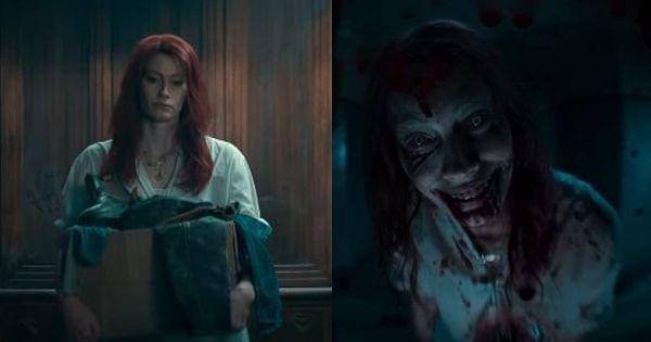 Ellie pada sebelum dan sesudah terpengaruh iblis yang dipanggil mantera Necronomicon ( Dok. Warner Bros / Evil Dead Rise )