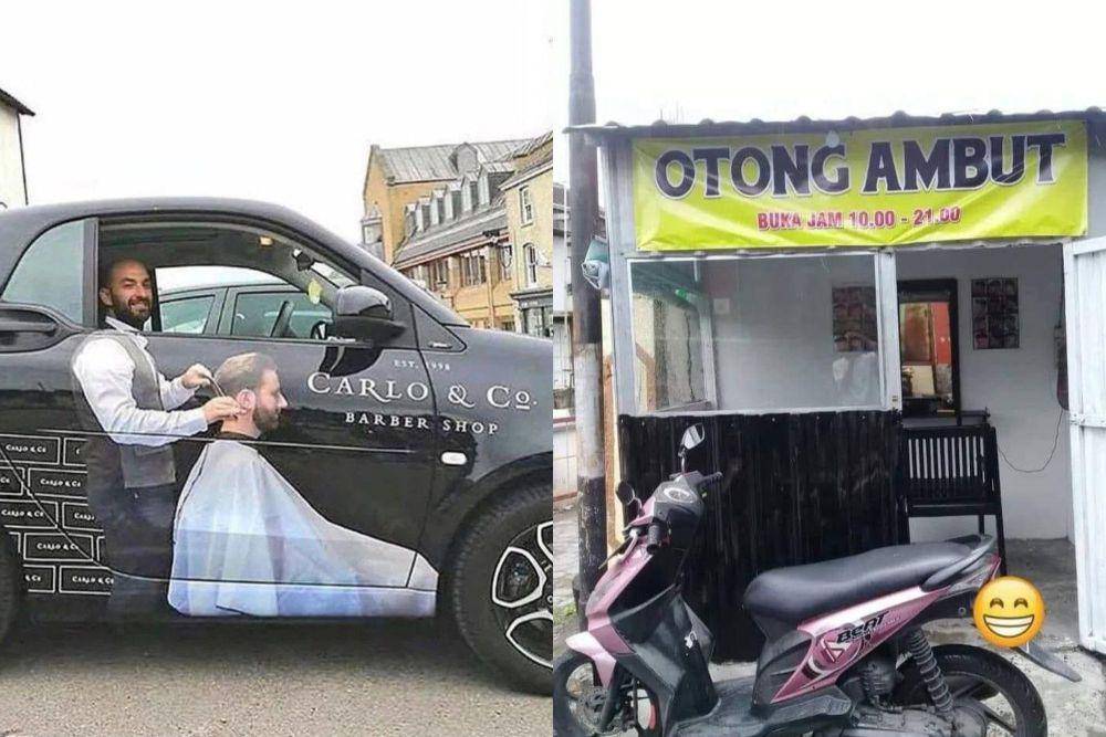 kolase potret tukang cukur kocak (reddit.com/hay_bird I twitter.com/garasikomedi)