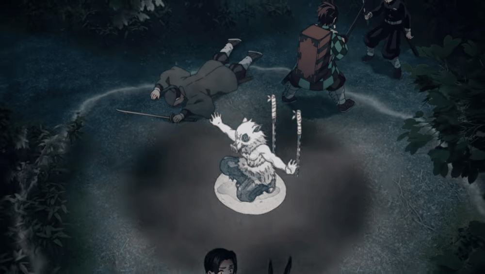 Inosuke Hashibira (dok. Ufotable/ Kimetsu no Yaiba)