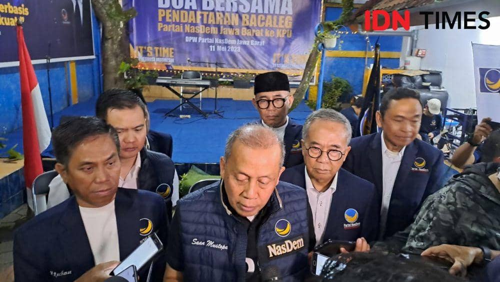 Ketua Dewan Pimpinan Wilayah (DPW) Partai NasDem Jawa Barat, Saan Mustopa (IDN Times/Azzis Zulkhairil)