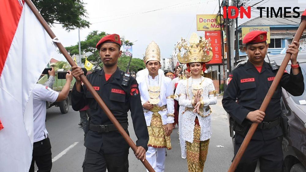 Cara Unik PDIP Lampung Daftar Caleg 2024, Pawai Budaya hingga Silat