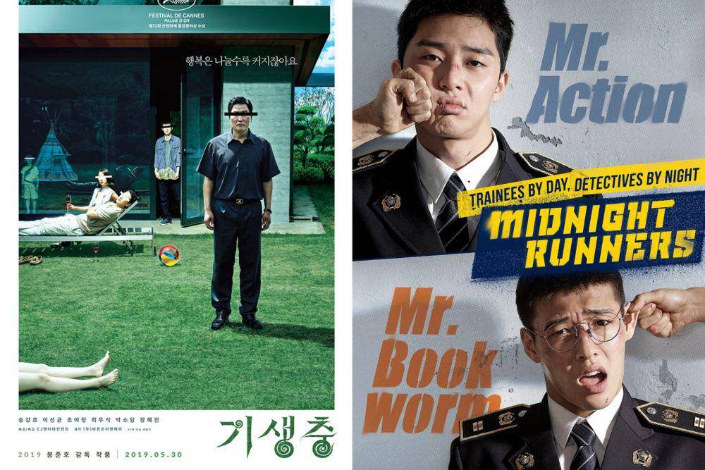 poster film Parasite (dok. CJ ENM Movie/Parasite) | Midnight Runners (dok. Lotte Entertainment/Midnight Runners)