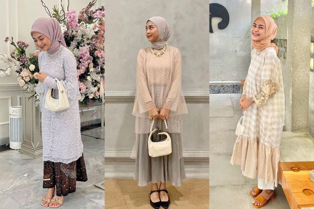 9 Style Kondangan Selebgram Dianty Annisa, Ada Kebaya hingga Dress