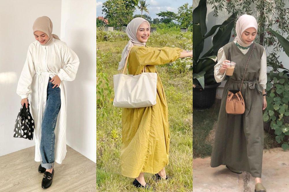 9 Ide Outfit dengan Dress Polos ala Dianty Annisa, Super Aesthetic!